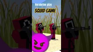 Herobrine Ka Squid Game Mein Debut Kya Woh Jeet Payega minecraft gaming squidgame [upl. by Siocnarf]