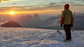 Via Ferrata Cresta Ovest  Marmolada Punta Penìa 3343 m  Dolomiti [upl. by Enyamrahs45]