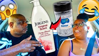 Putting GLITTER In His LOTION BOTTLE PRANK HILARIOUS REACTION [upl. by Redan]