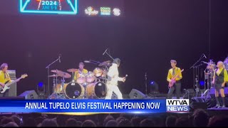 Annual Tupelo Elvis Festival happening now [upl. by Nonnahsed]