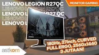 CURVED 27INCH 2K 180Hz CUMA 3JT  LENOVO LEGION R27QC30 [upl. by Nylhsa]