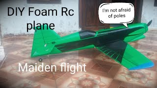 RC PLANE DIY FOAM CRASH [upl. by Selwin653]