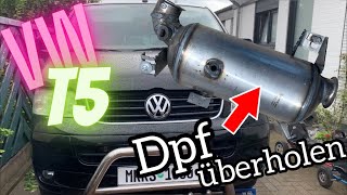 VW T5 Dpf ausbauen und reinigen lassen BNZ [upl. by Drofhsa]