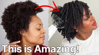 EASY UPDO ON 4C HAIR  Simple Natural Hairstyle for Black Women [upl. by Atiekan887]