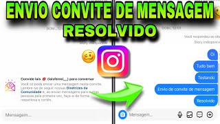 COMO TIRAR O ENVIO DE CONVITE DE MENSAGEM INSTAGRAM ATUALIZADO [upl. by Akcimahs]