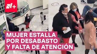 Mujer protesta desesperada en clínica del ISSEMyM por falta de medicamentos  N [upl. by Lorelle]