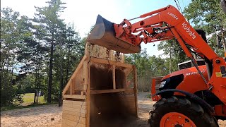 Building rock screener for screening topsoil and winter road sand diy [upl. by Corder943]