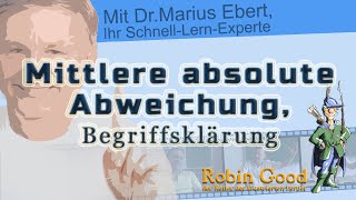 Mittlere absolute Abweichung  Begriffsklärung aus dem Bereich Statistik [upl. by Yraek]