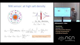 nanoHUBU Nanobiosensors L33 Sensitivity  Potentiometric Sensor  Cylindrical Sensors [upl. by Eskil223]