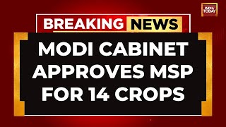 Modi Governments Outreach To Farmer Centre Approves MSP On 14 Kharif Crops  India Today [upl. by Bartholomeus]