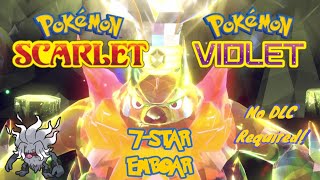 Pokémon ScarletViolet 7Star Emboar Tera Raid EASY SOLO No DLC [upl. by Vullo]