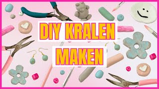 Zelf Kralen Maken van Klei  DIY [upl. by Kantos]