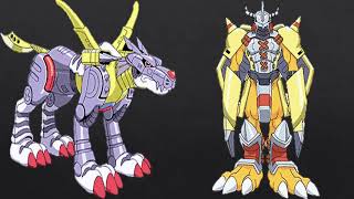 Digimon Movie Wargreymon and Metalgarurumon DNA Digivolve to Omnimon [upl. by Evod192]