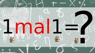 Das große 1mal1 1x1 für absolute Anfänger Teil 1 Multiplikation mit 1 [upl. by Sehcaep]