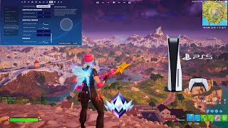 PS5 Fortnite Chapter 5 Season 1 Unreal Ranked Highlights  Best Linear Settings 4K 120FPS [upl. by Ambur]