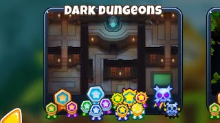 BTD6 Dark Dungeons Deflation No Abilities AFK No Monkey Knowledge No Powers Quincy Hero [upl. by Feinleib]