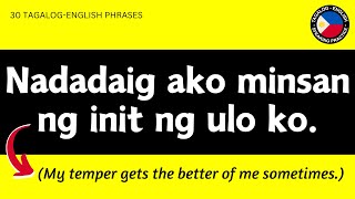 30 TAGALOG PHRASES AND SENTENCES FOR PRACTICE  Filipino to English Translation [upl. by Nirol]