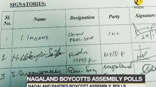 Nagaland boycotts assembly polls party demands solution to Naga issues [upl. by Barris]