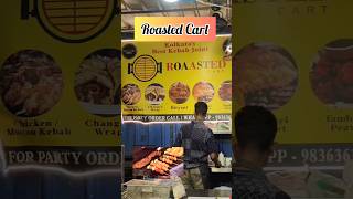 Roasted cart kebab kebablovers trending viralfood viralvideos foodvideos kebabplatter [upl. by Skelton]