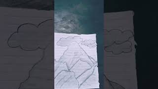 Mountain drawing is my channel please like subscribe to 👍📸😄 shayari couplet [upl. by Hardunn]