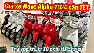 Giá xe wave alpha 2024 cận TẾT  Cơ hội quay số trúng xe Sh350i  Minh Nam Lê wavealpha2024 [upl. by Ruder985]