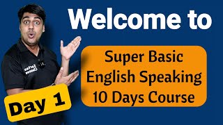 Day 1  Super Basic English Speaking Course  Sartaz Classes [upl. by Evans]