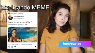 EXPLICANDO MEME quotMÓ PAZquot MC POZE E SÓCRATES  FELINISTA [upl. by Wolford795]