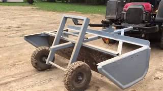 DIY Mini grader box for a riding mower [upl. by Ylak]