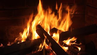 The Best Burning Fireplace with Fire Sounds that can relieve stress WITHOUT Close Up Fireplace MUSIC [upl. by Selwyn]