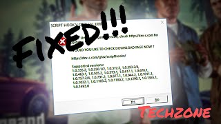 GTA V SCRIPT HOOK V ERROR FIXED  VERSION REVERT TO 3258  TechZone [upl. by Yenohtna525]