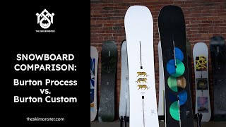 Snowboard Comparison Burton Process vs Burton Custom [upl. by Lisetta763]