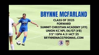 Brynne McFarland  Class of 2025  NPL Fall and State 2024 Highlights [upl. by Niad]