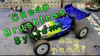 Losi Mini B Cheap Brushless System Install and speed runs [upl. by Enobe]