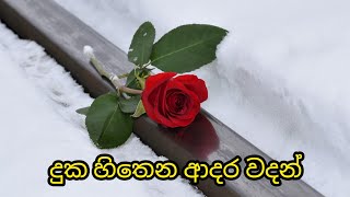 දුක හිතෙන ආදර වදන්  හිතට දැනෙන ආදර වදන්  Sinhala duka hithena adara wadan  sad love quotes [upl. by Dirgni488]