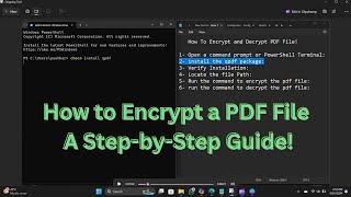 How to Encrypt a PDF FilePDFEncryptionSecurePDFwindows11 [upl. by Asirap]