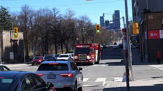 Toronto Fire HAZ145 Responding [upl. by Shirberg]