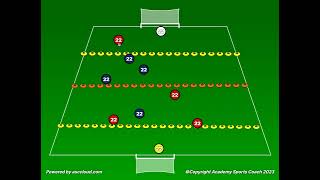 Defensive Shape 4v4 plus keepers [upl. by Nosneb]