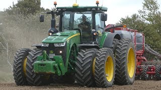 John Deere 8370R Working Hard in The Field Seeding w Horsch Focus 6TD  MBA Agro  DK Agriculture [upl. by Cusack]