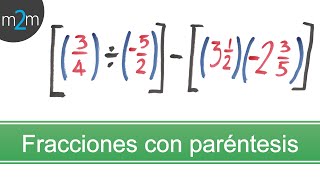 Fracciones con corchetes y paréntesis │ ejercicio 1 [upl. by Adiana725]