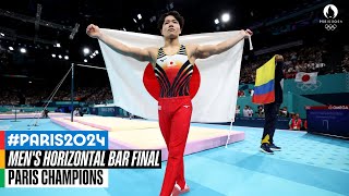 Mens Horizontal Bar Final 🤸  Paris Champions [upl. by Dewhirst]