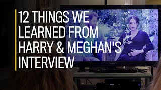 Harry and Meghans Oprah interview  12 things we learned [upl. by Uaeb]