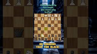 Chess opening trap  Black Burne Shilling Trap chess chesstraps chessopeningtrap [upl. by Aneleasor]