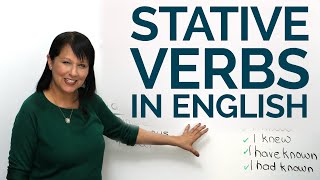 STATIVE VERBS in English [upl. by Vladamir568]