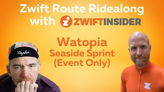 Zwift Seaside Sprint Ridealong with Zwift Insider [upl. by Lucilia]