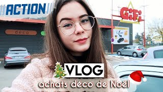 VLOG  ACHAT DE LA DÉCO DE NOËL action gifi [upl. by Adiol]