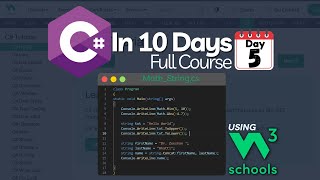 C Full Course in 10 Days using W3Schools  Day5 of W3Schools C Tutorial [upl. by Ashien938]