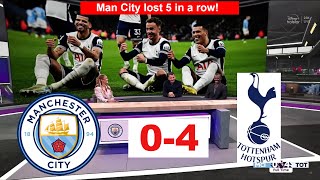 Manchester City thrashed by Tottenham 04 at Etihad  PostMatch Analysis [upl. by Fridlund307]