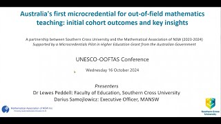 Australias first microcredential for outoffield mathematics teaching outcomes and key insights [upl. by Aronoh]