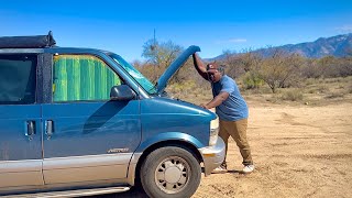 Van life Break downs New friends amp Red rocks [upl. by Dlarej]