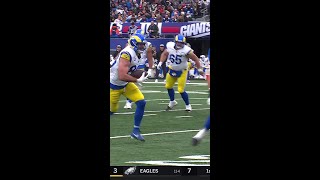 Tyler Higbee catches for a 18yard Gain vs New York Giants [upl. by Vilhelmina]